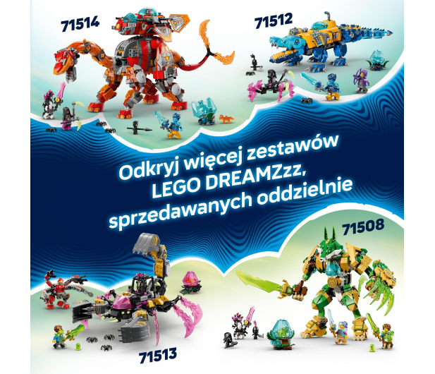 LEGO DREAMZZZ 71515 Rekinoczołg tygrysi - 1473530 - zdjęcie 4